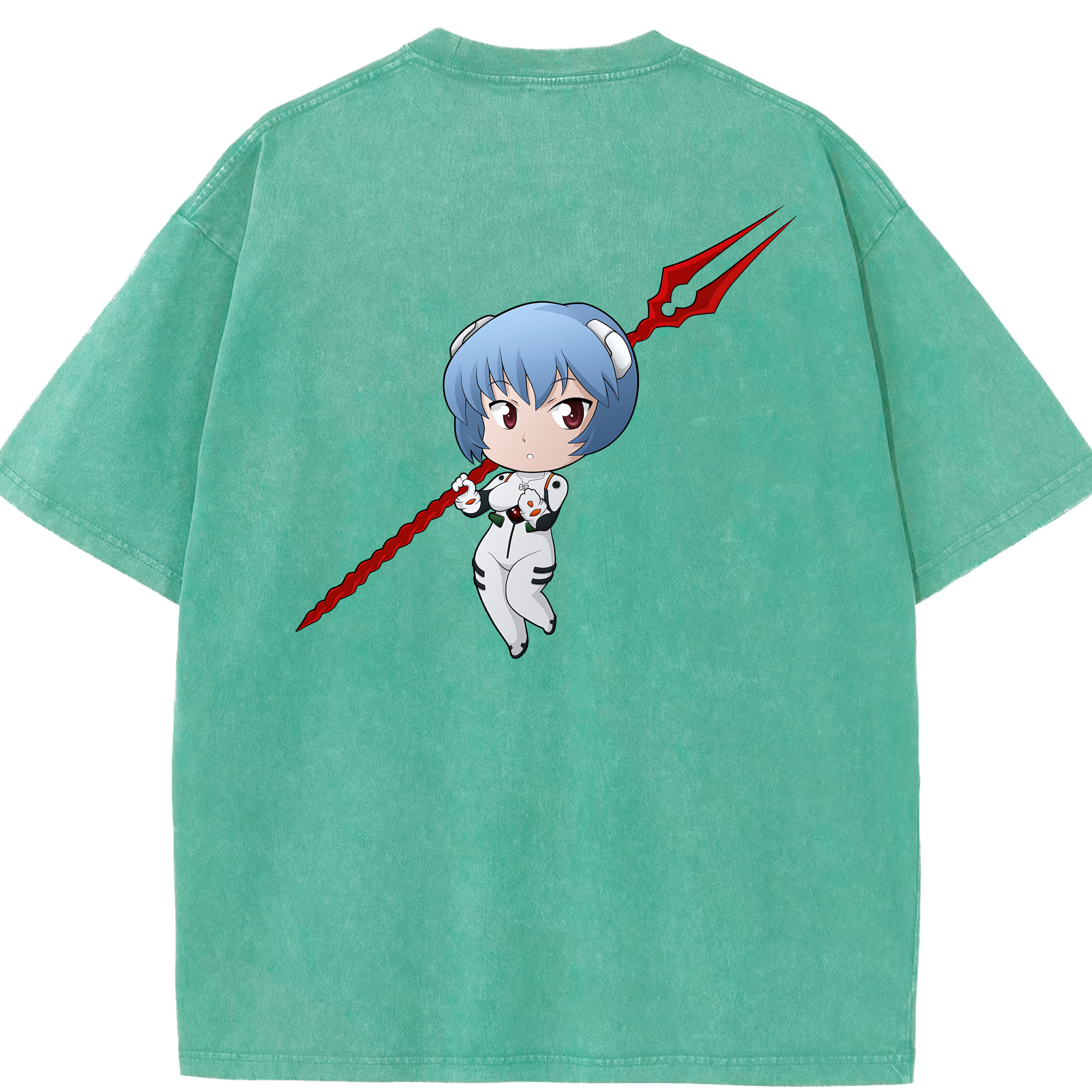 （画像用） EVA 新世紀エヴァンゲリオン 綿100% ヴィンテージ風 半袖Tシャツ（背面プリント）